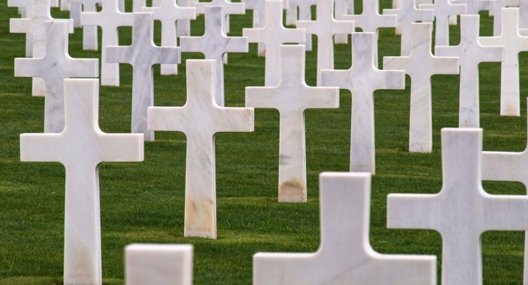 Cementerio militar norteamericano en Normandía