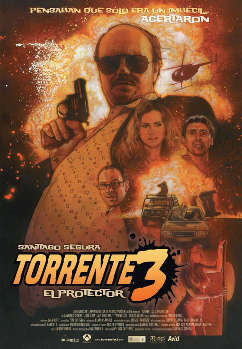 Cartel de la película Torrente 3, el protector, de Santiago Segura