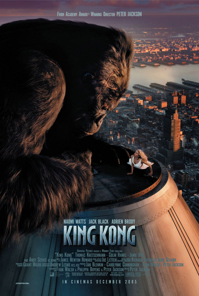 Cartel de la película King Kong, de Peter Jackson