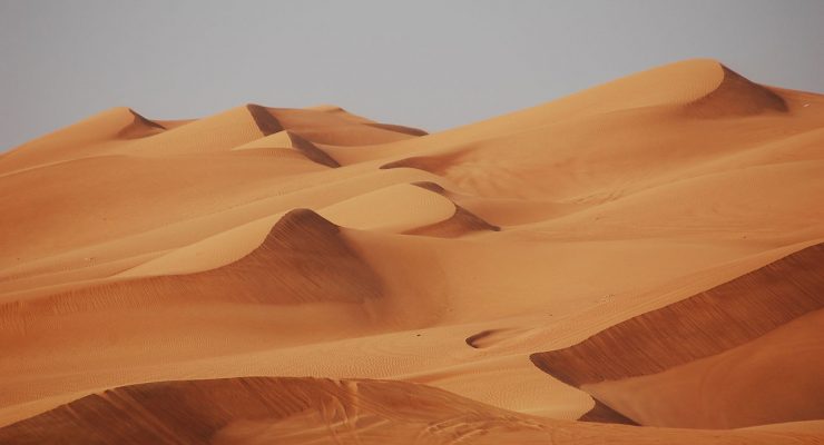 Dunas en el desierto, Dubai