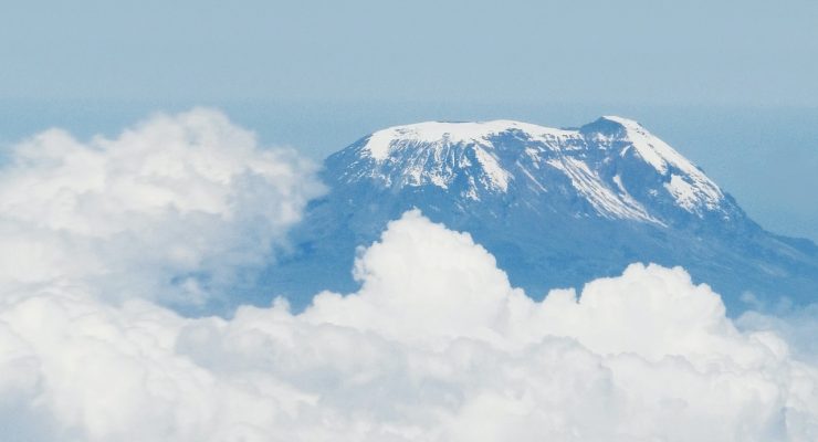 Vista aérea del Kilimanjaro