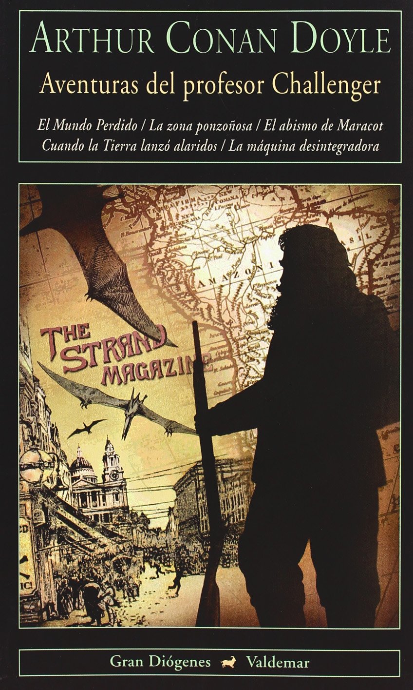 Portada del libro Aventuras del profesor Challenger, de Arthur Conan Doyle