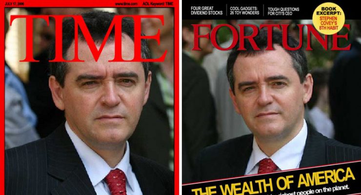 Eduardo Larequi en la portada de las revistas Time y Fortune