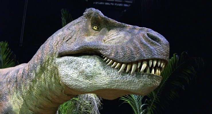 Tiranosaurio Rex, el villano de la novela Parque Jurásico, de Michael Crichton