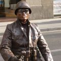 Estatua humana en las Ramblas, Barcelona