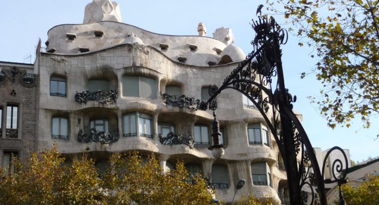 Casa Milà, de Antonio Gaudí, en el Paseo de Gràcia, Barcelona