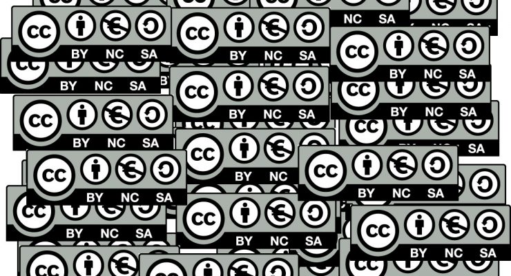 Logotipos de la licencia Creative Commons BY-NC-SA