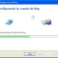 Figura 5 – Configuración de la cuenta del blog por parte de Windows Live Writer