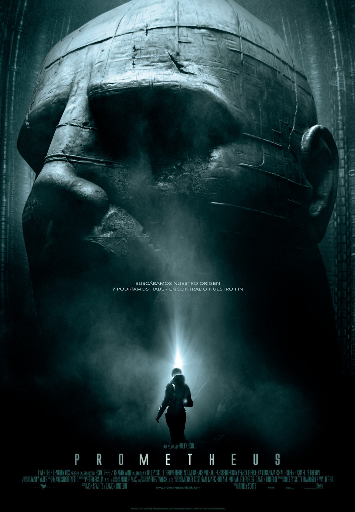 Cartel de la película Prometheus, de Ridley Scott