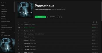 Banda sonora de Prometheus en Spotify