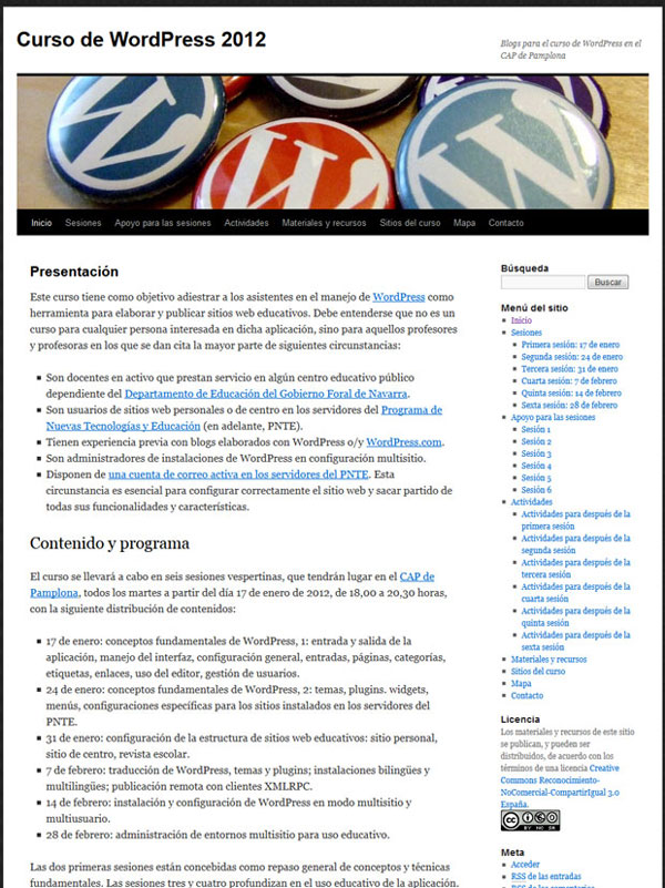 Curso de WordPress 2012